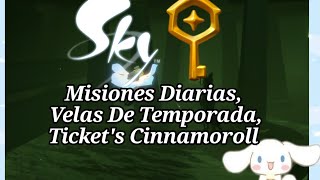 【Sky : Childrens Of The Light 】Misiones Diarias 16 De Mayo,Velas De Temporada,Ticket's Cinnamoroll