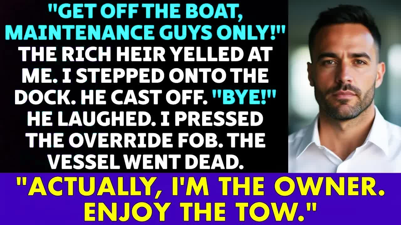He Called Me the MAINTENANCE GUY — I REMOTE-LOCKED His Yacht Mid-Demo And ENDED Him...