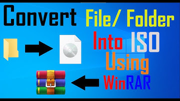 CONVERT "FILE/FOLDER" INTO ISO USING WINRAR | How to convert any file/folder into an ISO image.