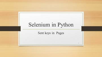 Selenium + Python自动化测试系列之31向WEB页面传送按键值——Python程序设计系列232