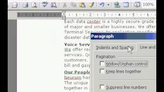 Microsoft Office Word 2003 Keep lines of a paragraph together on a page or in a column