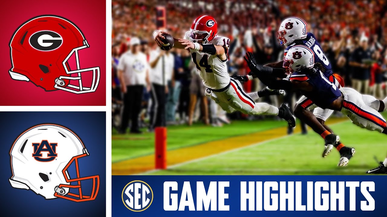 №10 «Джорджия Бульдогс» против «Оберн Тайгерс» | Лучшие моменты матча | Футбол SEC 2025