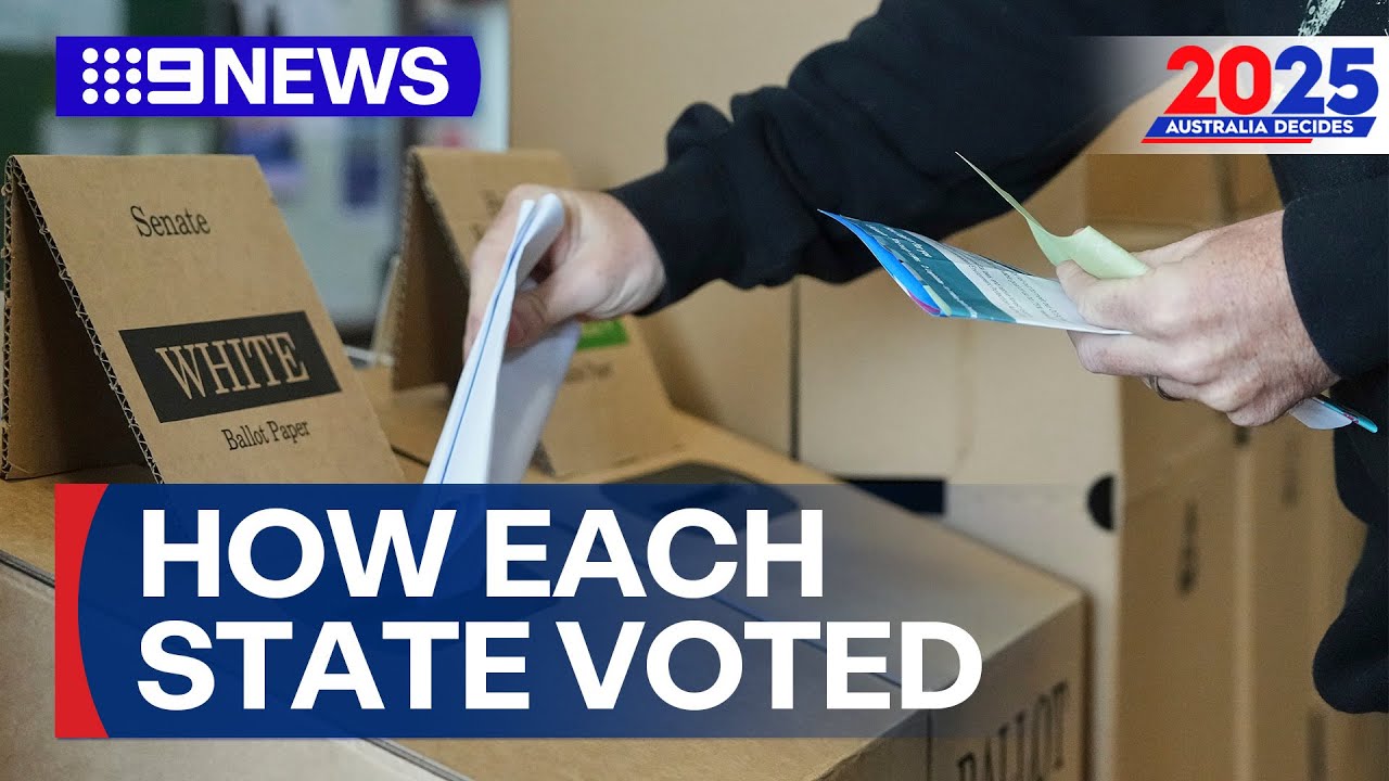 How each state voted in the 2025 Federal Election | 9 News Australia