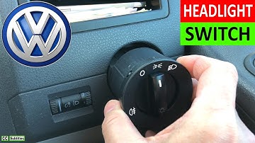 How to remove Headlight Switch on a VW no Tools needed