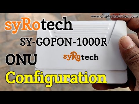 Syrotech 1000R GEPON ONU Configuration | ID PASSWORD | LATEST MEDEL 10/12/2021 | VERY EAZY