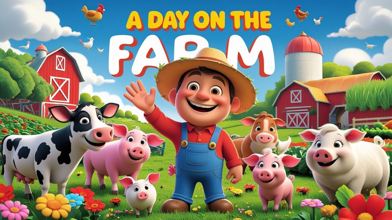 A Day on the Farm: Fun with Friends!🎊🐑🐎 #kidsvideo #farm - YouTube