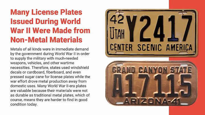History of USA License Plates - FUN FACTS! | Micha...