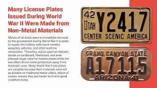 Lot De 5 Plaques D'Immatriculation USA Vintage En Métal - Répliques Old1 Nevada Arizona Oregon Utah NYC