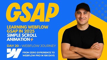 Learning Webflow GSAP in 2025 - Simple Scroll Animation