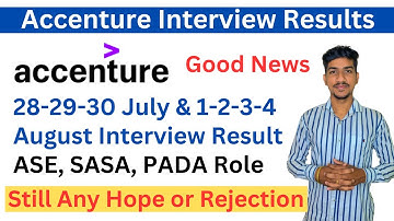 Accenture Interview Results 2023 | Accenture Offer Letter | Accenture Interview Results not Received