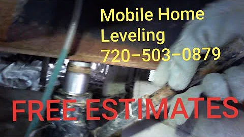Double Wide Mobile Home Leveling