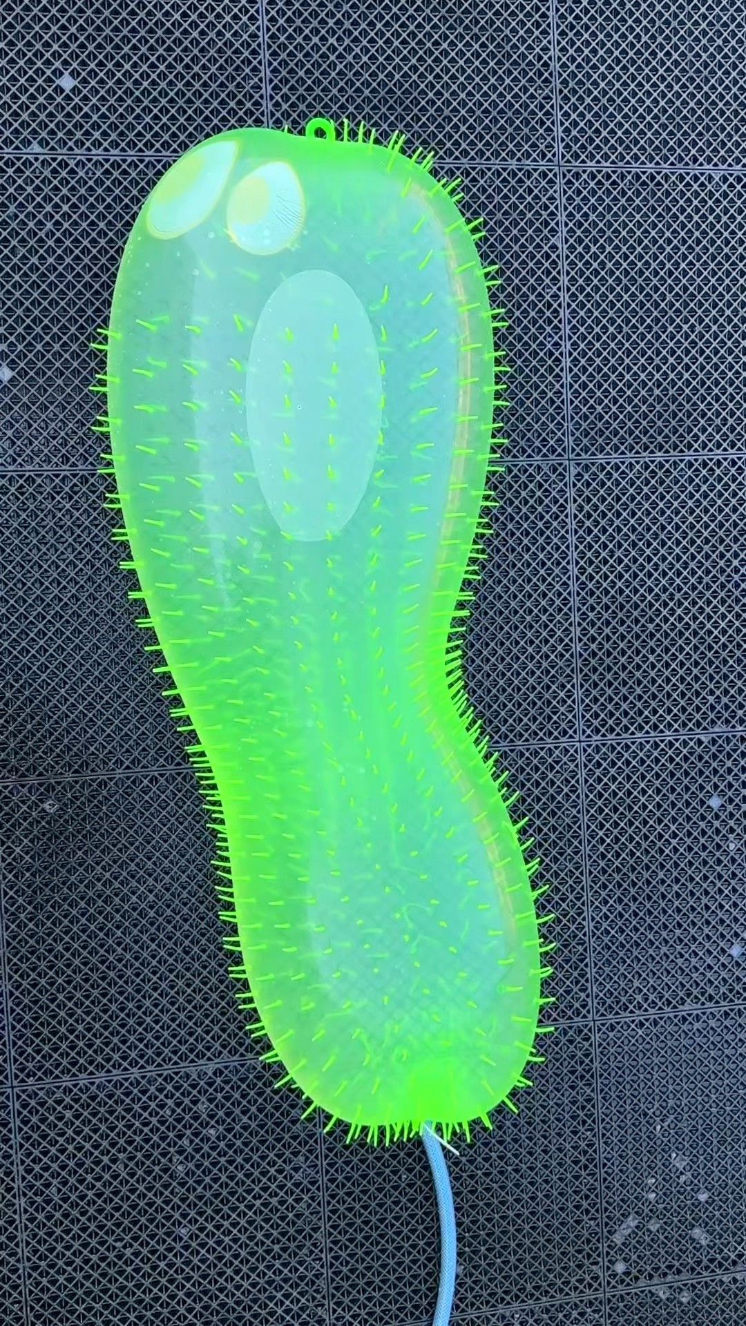 毛虫の中に水を入れまくると…?　Pour water into the Caterpillar