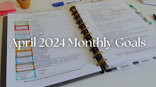 Set Goals with Me! April 2024 Goals to Change My Life in 6 Months | Goals &amp; Productivity Planner