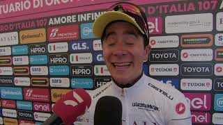 Cian Uijtdebroeks - Interview at the finish - Stage 2 - Giro d'Italia 2024