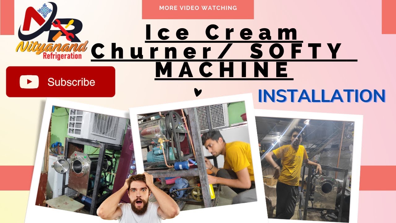 Ice Cream Churner / Softy machine Installation BY Nityanand Refrigeration YouTube