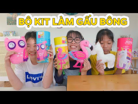 Video CHƠI THỬ BỘ KIT LÀM THÚ BÔNG CỰC KHÓ - youtube