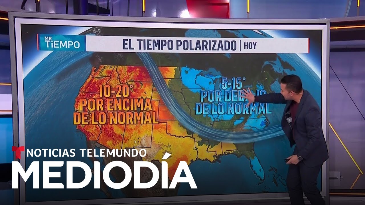 De un frío helado a un calor atípico: persiste el contraste de temperaturas | Noticias Telemundo