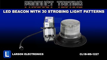 Class I LED Beacon with 30 Strobing Light Patterns - Motion Sensor - Surface Mount - 120-240V AC