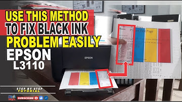 HOW TO FIX BLACK INK PROBLEM EASILY | EPSON L3110 | STEP BY STEP TUTORIAL | JM KAHAL SKILL