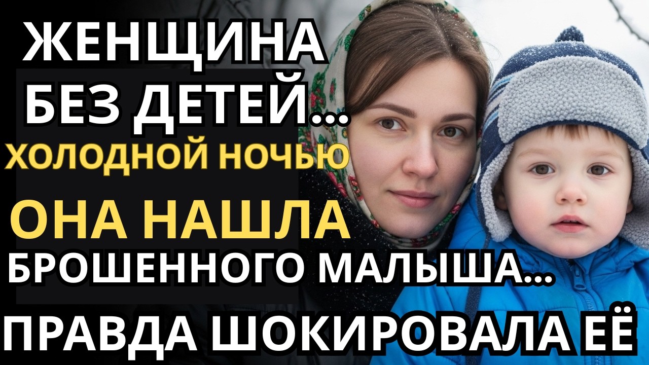 Бесплодная женщина обнаружила БРОШЕННОГО годовалого малыша ночью в мороз…Но узнав правду она замерла
