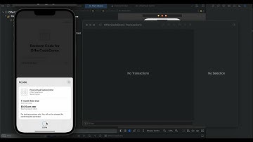 Offer code testing with StoreKit Manager in Xcode