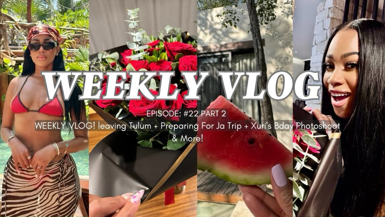 Еженедельный видеоблог! Часть 2. Покидая Тулум + Подготовка к поездке в Джа + Фотосессия в честь ...