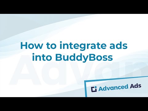How to integrate ads into BuddyBoss & streamline your advertisement management|Advanced Ads Tutorial - video from Advanced Ads