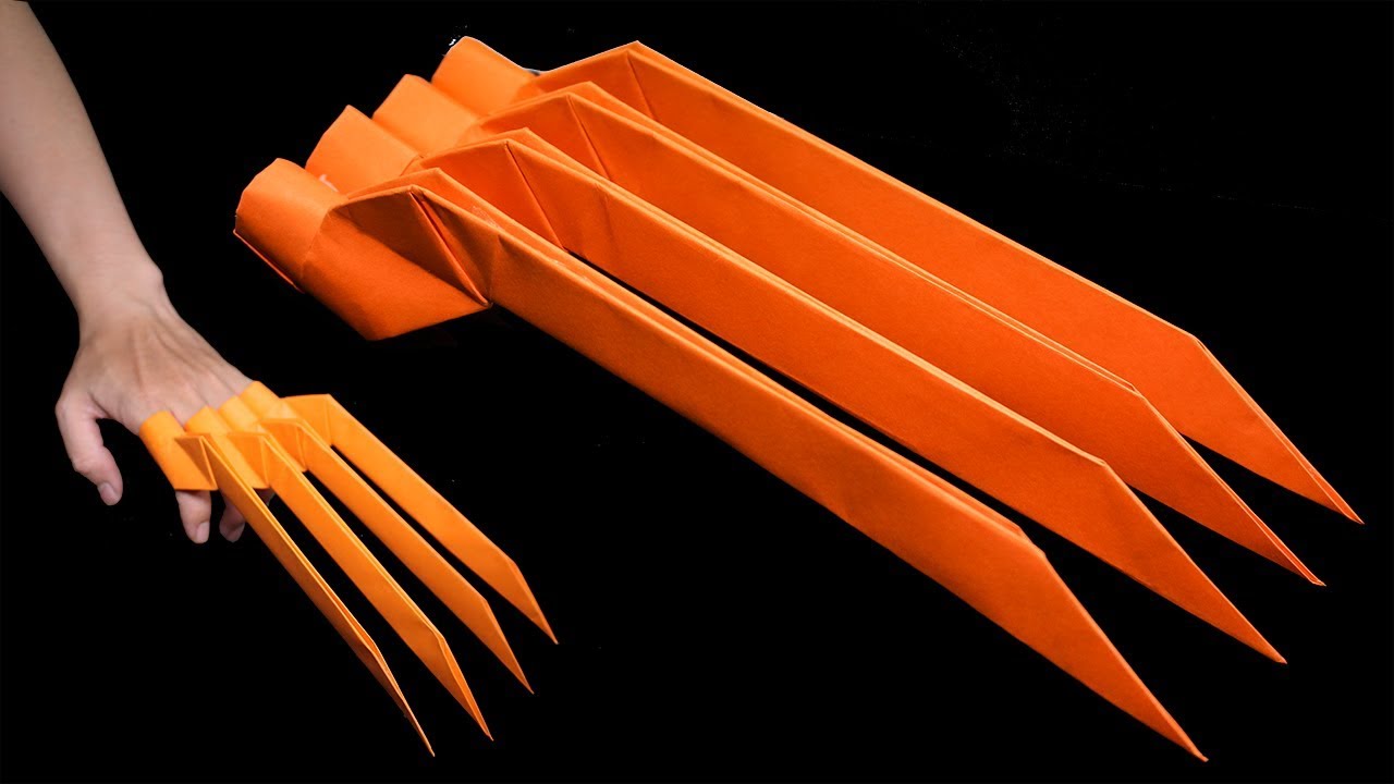 Easy  origami wolverine  claw   design by torself