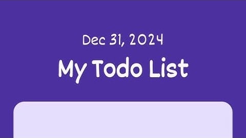 Aplikasi Flutter - My Todo List