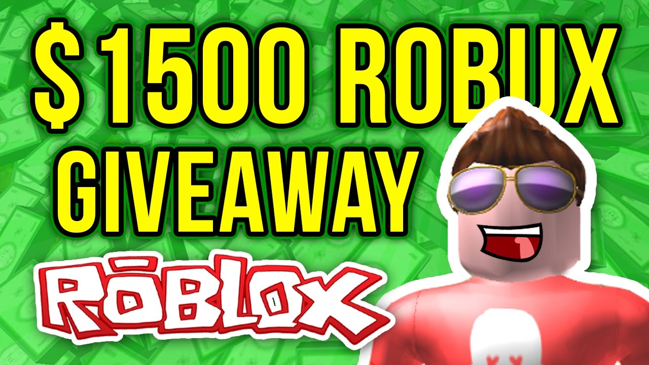 robux roblox giveaway seniac 1500 dec enter