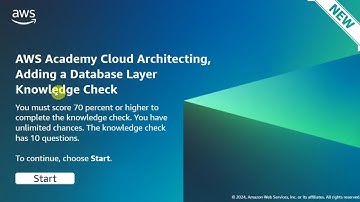 Module 6 Knowledge Check Answers | Adding a Database Layer | AWS CLOUD ARCHITECTING | New & Updated