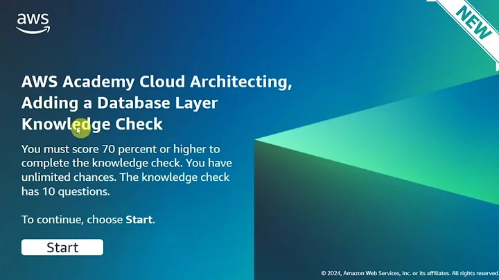 Module 6 Knowledge Check Answers | Adding a Database Layer | AWS CLOUD ARCHITECTING | New & Updated