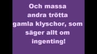 Markoolio & Linda Bengtzing - Värsta schlagern  LYRICS