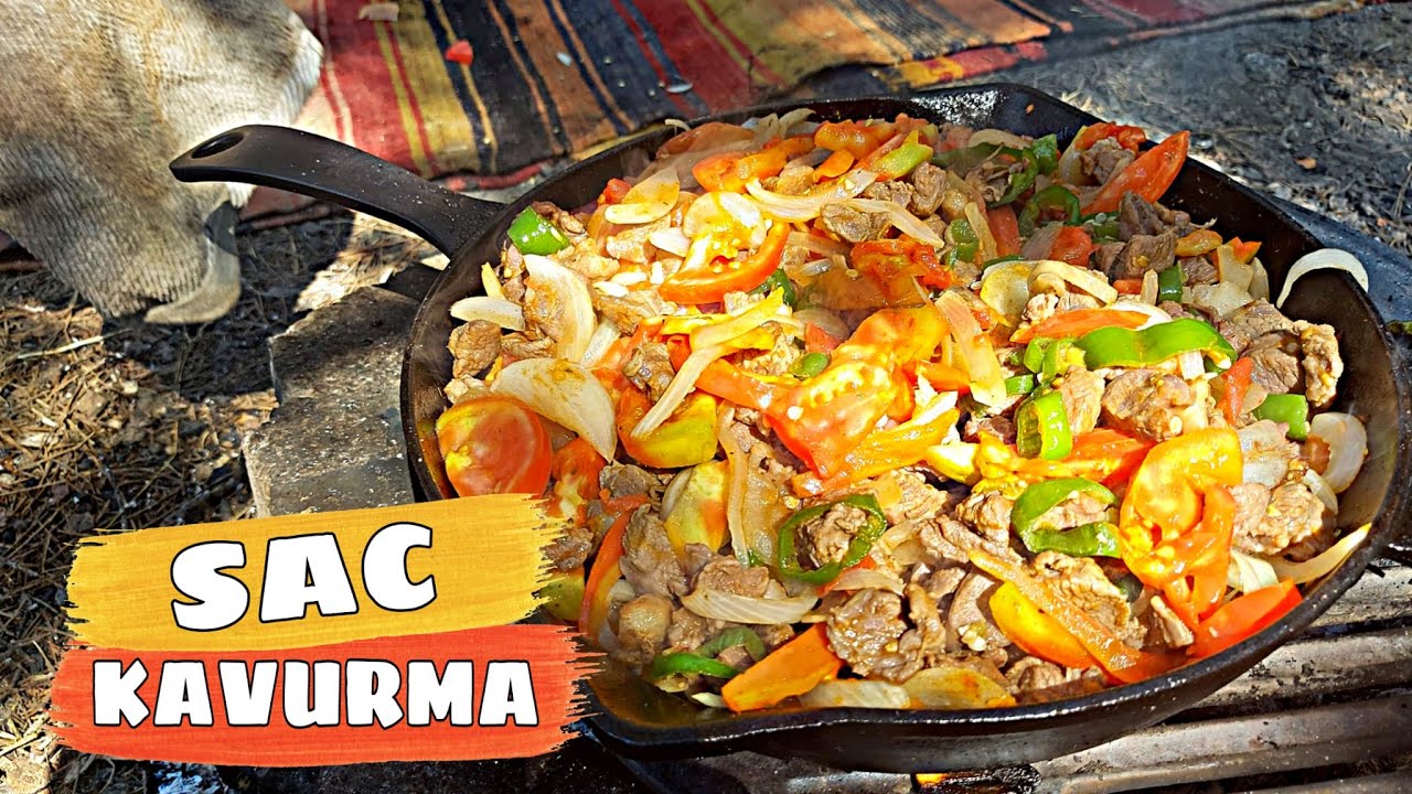 SAÇ KAVURMA TARİFİ ????️  NASIL YAPILIR ???? DOĞADA SACDA YAPIMI ???? EASY CAMP MEALS ▶️ ÇADIR KAMPI