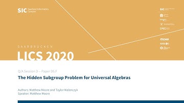 D5.F — The Hidden Subgroup Problem for Universal Algebras