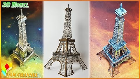 [Unbox & Review] Metal Earth 3D Model - Eiffel Tower - Tháp Eiffel