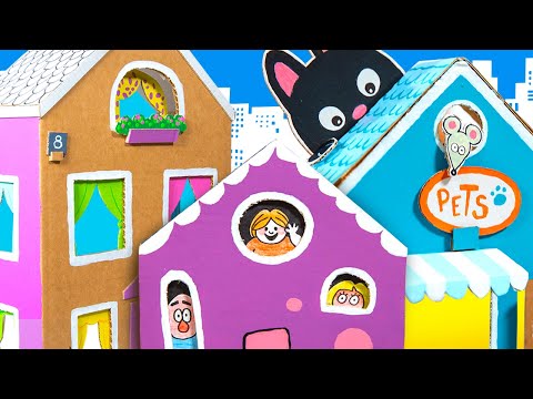 How to Make a Cardboard City | DIY Cardboard House Compilation