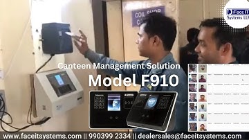 Canteen Management System with Face Recognition | Model F910 | Cafeteria Management System
