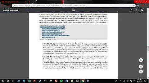 SQL Injection Attack Lab (Web Security Lab)