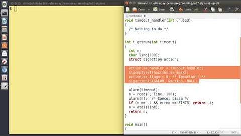 07 08 Programming TimeOut in Linux System