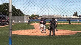 Cos Baseball 2012 Devin Lee With The Hose At 3B Vs Cosumnes River Game 5 6 2012