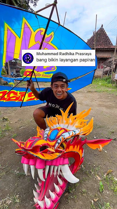 Make a PAPIRAN kite easily #kite #flying #creative #creation #kite