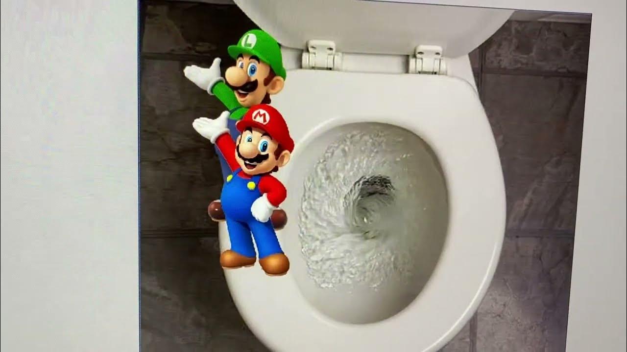 Luigi flushes Mario down the toilet and gets grounded YouTube