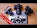 Sony Camera Firmware Update for Mac 🖥️