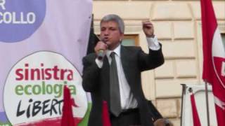 Nichi Vendola - Manifestazione SEL contro la finanziaria - parte 4