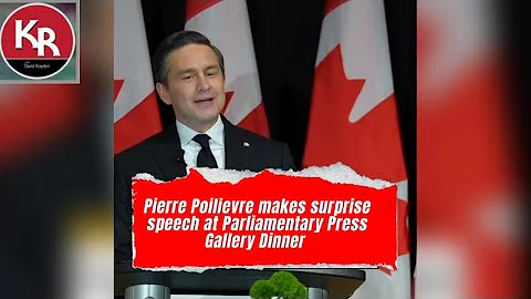 Poilievre Burns 🔥Parl Press Gallery Down: Roasts  EVERYBODY including himself in surprise speech 😂 