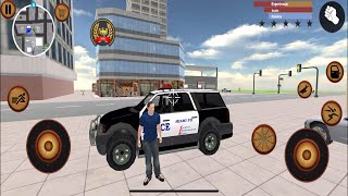 لعبة خارقة لتعليم قيادة السيارات محاكي City gangster Miami Rope Hero - Android Gameplay screenshot 5