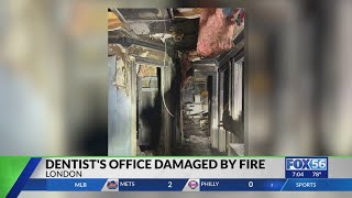 London dentist's office damaged in fire