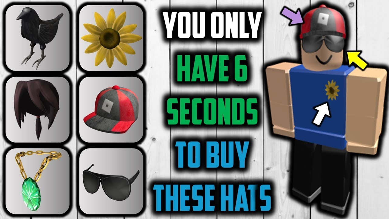 These Ugc Hats Are Only On Sale For 6 Seconds Youtube - roblox my hats are invisible in game