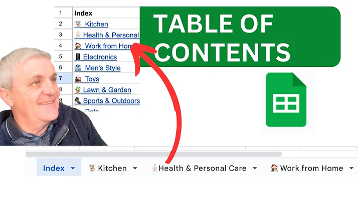 Clickable Table of Contents in Your Google Sheets